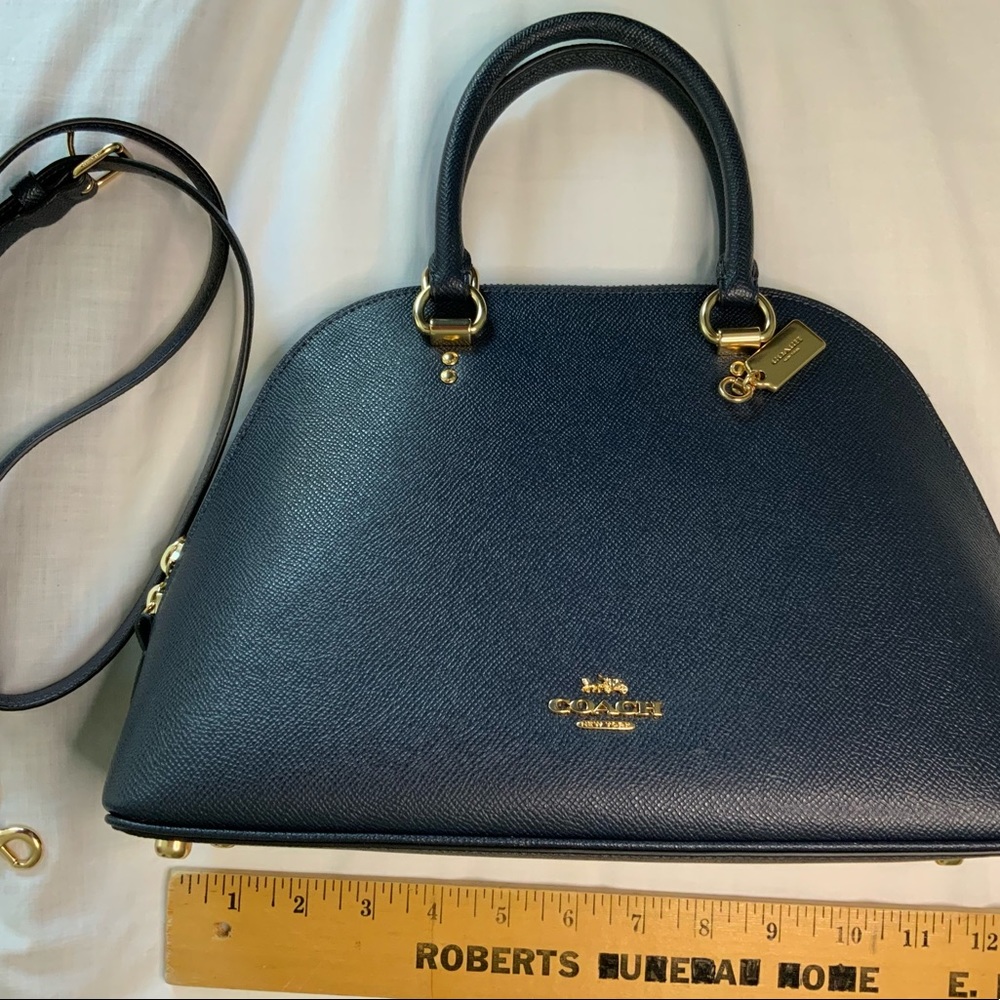 Coach outlet handbag, purse, dark navy